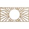 Ekena Millwork Hoover Wood Fretwork Pierced Ceiling Medallion, Red Oak, 36"W x 18"H x 13 3/8"ID x 1/4"T CMWP36X18X0250HORO - alternate 1